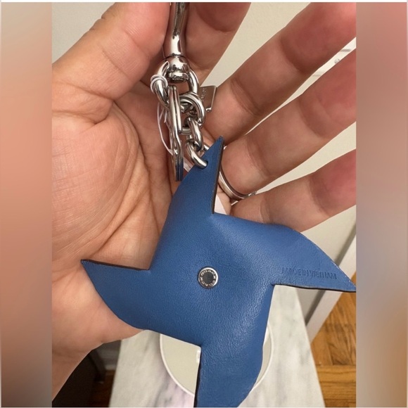 Coach Pinwheel Bag Charm NWT Red and Blue Pinwheel Keychain Bag charm - Picture 6 of 7